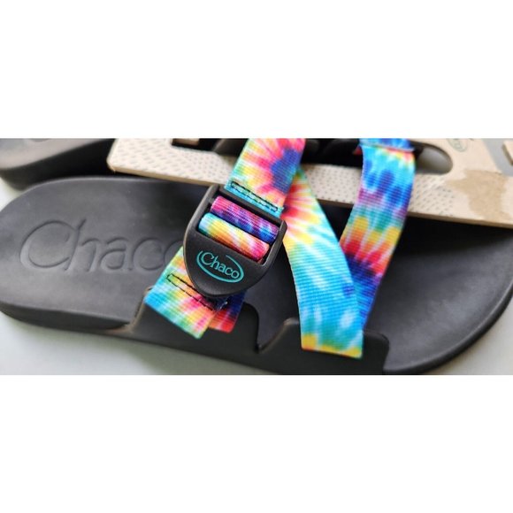 Chaco Chillos Slide Sandals Mens Size 12 or 13 Dark Tie Dye Comfort New main image 6